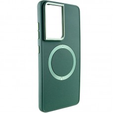 TPU чехол Bonbon Metal Style with MagSafe для Samsung Galaxy S21 Ultra  Зеленый / Army Green - 00000065780_4