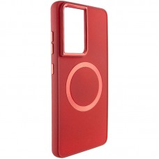 TPU чехол Bonbon Metal Style with MagSafe для Samsung Galaxy S21 Ultra  Красный / Red - 00000065780_6