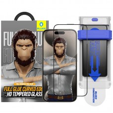 Захисне 3D скло Blueo Hot Bending для Apple iPhone 16 Pro Max (6.9") (+ аппликатор)  Чорний - 00000074249_1