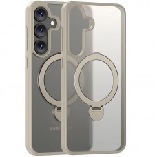 TPU+PC чохол MagSafe Colorful HQ Ring для Samsung Galaxy S25  Light Grey - 00000080070_4