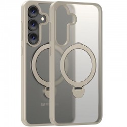 TPU+PC чохол MagSafe Colorful HQ Ring для Samsung Galaxy S25  Light Grey - 00000080070_4
