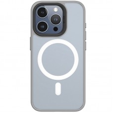 TPU+PC чохол Blueo Skin Friendly Frosted with MagSafe для Apple iPhone 15 Pro (6.1")  Сірий - 00000071351_1