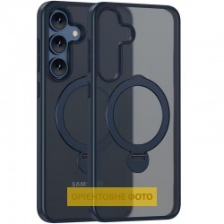 TPU+PC чохол MagSafe Colorful HQ Ring для Samsung Galaxy S25 Edge  Dark Blue - 00000080073_2