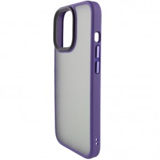 TPU+PC чохол Metal Buttons для Apple iPhone 15 (6.1")  Темно-Фіолетовий - 00000065613_9