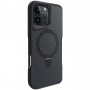TPU+PC чохол Metal Buttons with MagSafe Carbon Ring для Apple iPhone 16 Pro Max (6.9