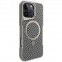 TPU+PC чохол Metal Buttons with MagSafe Carbon Ring для Apple iPhone 16 Pro Max (6.9