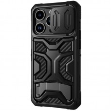 TPU+PC чохол Nillkin CamShield Adventurer Pro (шторка на камеру) для Apple iPhone 14 Pro (6.1")  Armor Black - 00000057756_1