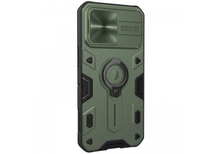 TPU+PC чохол Nillkin CamShield Armor no logo (шторка на камеру) для Apple iPhone 13 Pro Max (6.7