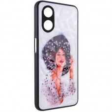 TPU+PC чохол Prisma Ladies для Oppo A58 4G  Girl in a hat - 00000066619_3