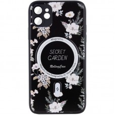 TPU+PC чохол Secret Garden with MagSafe для Apple iPhone 12 (6.1")  Black - 00000067968_1