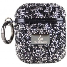 TPU чохол Bling World Rock Diamond для навушників AirPods 1/2  Чорний - 00000057525_1