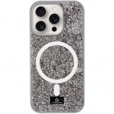 TPU чохол Bling World Rock Diamond with MagSafe для Apple iPhone 14 Pro (6.1")  Grey - 00000075845_3