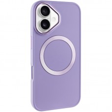 TPU чохол Bonbon Metal Style with MagSafe для Apple iPhone 16 (6.1")  Бузковий / Dasheen - 00000074337_9