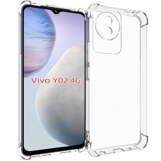 TPU чохол GETMAN Ease logo посилені кути Full Camera для Vivo Y02  Безбарвний (прозорий) - 00000071849_1