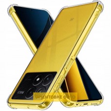 TPU чохол GETMAN Ease logo посилені кути Full Camera для Xiaomi Poco X6 / Note 13 Pro 5G  Безбарвний (прозорий) - 00000071718_1