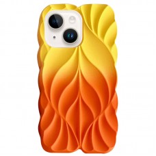 TPU чохол Leaf для Apple iPhone 14 / 13 (6.1")  Yellow / Orange - 00000077605_1