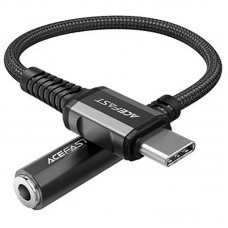 Аудіо кабель Aux Acefast C1-07 (Type-C to AUX 3.5mm) (1m)  Black - 00000065921_1