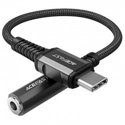 Аудіо кабель Aux Acefast C1-07 (Type-C to AUX 3.5mm) (1m)  Black - 00000065921_1