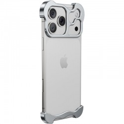 Чохол Minimalist Metal Bumper для Apple iPhone 17 Pro (6.3")  Silver - 00000082654_3