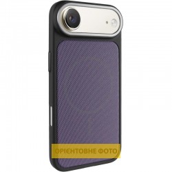 Чохол TPU TechWoven Hybrid with MagSafe для Apple iPhone 17 Air (6.5")  Black / Purple - 00000084836_1