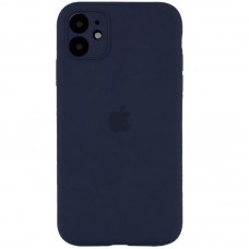 Чохол Silicone Case Full Camera Protective (AA) для Apple iPhone 12 (6.1")  Темно-синій / Midnight blue - 00000042250_1