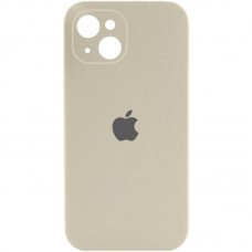 Чохол Silicone Case Full Camera Protective (AA) для Apple iPhone 15 (6.1")  Бежевий / Antique White - 00000066390_35