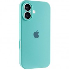 Чохол Silicone Case Full Camera Protective (AA) для Apple iPhone 16 (6.1")  Бірюзовий / Marine Green - 00000074280_11