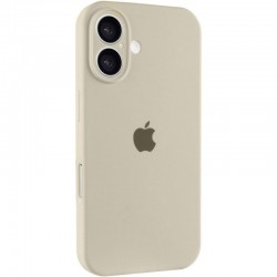 Чохол Silicone Case Full Camera Protective (AA) для Apple iPhone 17 (6.3")  Бежевий / Antique White - 00000082641_35
