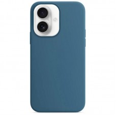 Чохол Silicone Case Full Protective (AA) NO LOGO для Apple iPhone 16 (6.1")  Синій / Blue Jay - 00000072979_31