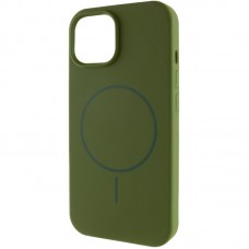 Чохол Silicone Case Full Protective (AA) NO LOGO with MagSafe для Apple iPhone 11 Pro Max (6.5")  Зелений / Dark Olive - 00000076444_9