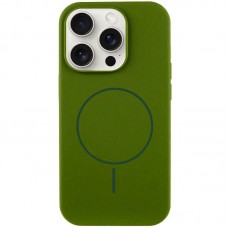 Чохол Silicone Case Full Protective (AA) NO LOGO with MagSafe для Apple iPhone 14 Pro Max (6.7")  Зелений / Dark Olive - 00000076452_9