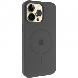 Чохол Silicone Case Full Protective (AA) V2 with MagSafe для Apple iPhone 15 Pro Max (6.7")  Сірий / Dark Gray - 00000080661_9