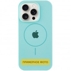Чохол Silicone Case Full Protective (AA) with MagSafe для Apple iPhone 16 (6.1")  Бірюзовий / Light Turquoise - 00000076438_3