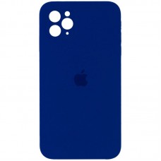 Чохол Silicone Case Square Full Camera Protective (AA) для Apple iPhone 11 Pro (5.8")  Синій / Deep navy - 00000040235_45