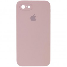 Чохол Silicone Case Square Full Camera Protective (AA) для Apple iPhone 7/8/SE (2020) (4.7")  Рожевий / Pink Sand - 00000040229_19