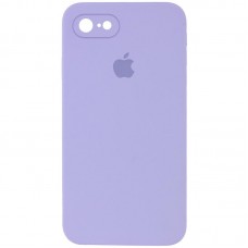 Чохол Silicone Case Square Full Camera Protective (AA) для Apple iPhone 7/8/SE (2020) (4.7")  Бузковий / Dasheen - 00000040229_23