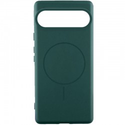 Чохол Silicone Cover Lakshmi (AA) with MagFit для Google Pixel 9 / 9 Pro  Зелений / Dark green - 00000079018_2