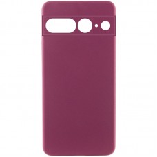 Чохол Silicone Cover Lakshmi Full Camera (AAA) для Google Pixel 7 Pro  Бордовий / Plum - 00000066979_1