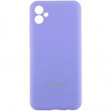 Чохол Silicone Cover Lakshmi Full Camera (AAA) with Logo для Samsung Galaxy A04e  Бузковий / Dasheen - 00000085725_11