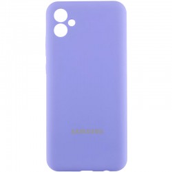 Чохол Silicone Cover Lakshmi Full Camera (AAA) with Logo для Samsung Galaxy A04e  Бузковий / Dasheen - 00000085725_11