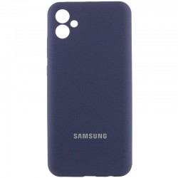 Чохол Silicone Cover Lakshmi Full Camera (AAA) with Logo для Samsung Galaxy A04e  Темно-синій / Midnight blue - 00000085725_12
