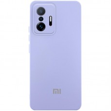 Чохол Silicone Cover Lakshmi Full Camera (AAA) with Logo для Xiaomi 11T / 11T Pro  Бузковий / Dasheen - 00000081502_8
