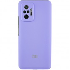 Чохол Silicone Cover Lakshmi Full Camera (AAA) with Logo для Xiaomi Redmi Note 10 Pro / 10 Pro Max  Бузковий / Dasheen - 00000071863_4