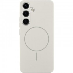 Чохол Silicone Cover Lakshmi Full Camera (AA) with MagFit для Samsung Galaxy S24  Білий / White - 00000078237_1