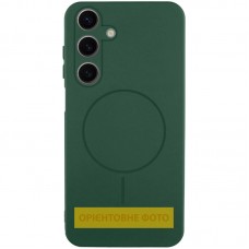 Чохол Silicone Cover Lakshmi Full Camera (AA) with Magnetic Fit для Samsung Galaxy A07  Зелений / Dark green - 00000086367_2