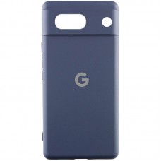 Чохол Silicone Cover Lakshmi Full Camera (AA) with logo для Google Pixel 9a  Синій / Midnight blue - 00000078244_5