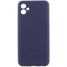 Чохол Silicone Cover Lakshmi Full Camera (AA) with logo для Samsung Galaxy A06  Синій / Midnight blue - 00000078175_5