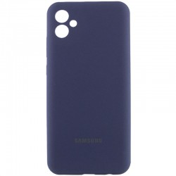 Чохол Silicone Cover Lakshmi Full Camera (AA) with logo для Samsung Galaxy A06  Синій / Midnight blue - 00000078175_5