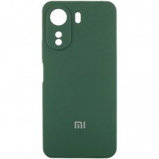 Чохол Silicone Cover Lakshmi Full Camera (AA) with logo для Xiaomi Redmi 13C / Poco C65  Зелений / Dark green - 00000078186_3
