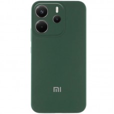 Чохол Silicone Cover Lakshmi Full Camera (AA) with logo для Xiaomi Redmi Note 14 4G (Int. version)  Зелений / Dark green - 00000078199_5